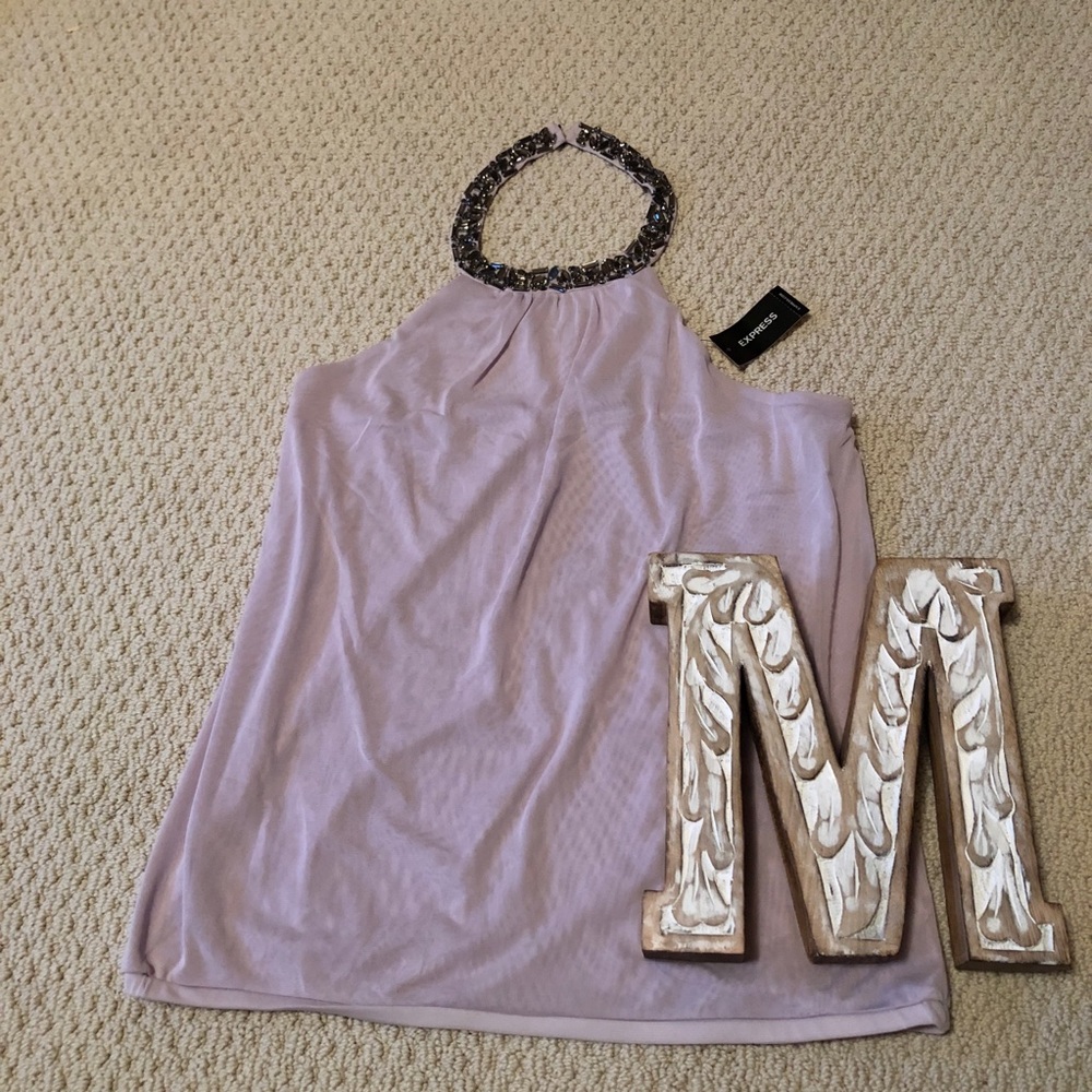 EXPRESS BEADED HALTER